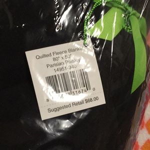 Vera Bradley quilted fleece blanket